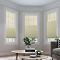 RUTH Cordless Blackout TriShades Day/Night Honeycomb Shade with White Backing Beige Sheer