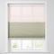RAVEN Cordless Blackout TriShades Day/Night Honeycomb Shade with White Backing Pink Sheer