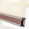 REVA Cord Lift Blackout TriShades Day/Night Honeycomb Shade with White Backing Beige Sheer