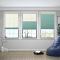 ROPELYN Cord Lift Blackout TriShades Day/Night Honeycomb Shade Beige Sheer