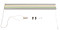 REVA Cord Lift Blackout TriShades Day/Night Honeycomb Shade with White Backing Beige Sheer