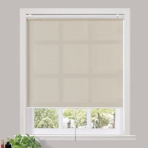 TAYLOR 60% Blackout Blinds Shade Spring Cordless Roller Shade for Living Dining and Bedroom