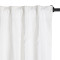 Jawara Heavyweight Natural Linen Textured Curtain, 4-in-1 Header Type Hook Belt Rod Pocket Back Tab Flat Hook Room Darkening Drape