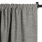 Jawara Linen Cotton Curtain Drapery with White Blackout Liner 4-in-1 Header Flat Hooks Back Tab Rod Pocket Hook Belt