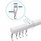 Ripple Fold Drapery Ceiling or Wall Mounted Track Kit LORA