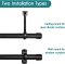Ceiling or Wall Mounted Curtain Rod, Hanging Rod Set for Window Room Divider  44-156 inches Jaylon