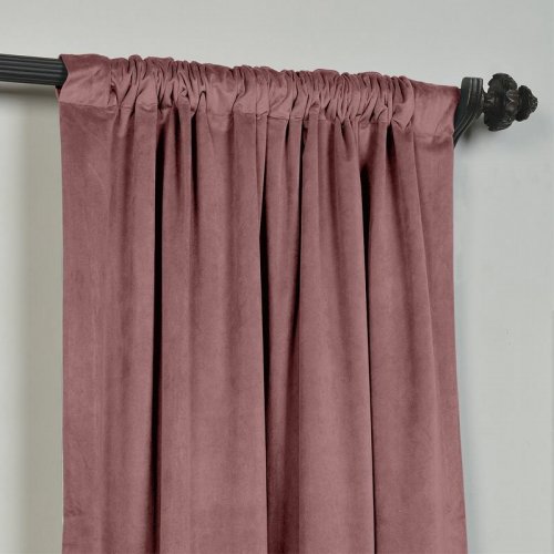 Chadmade Solid Matt Luxury Heavyweight Velvet Curtain Drape With