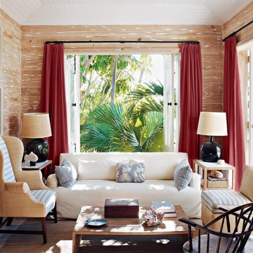 Tab Top Drapes Flax 72w X 96l Inch Luxury Textured Faux Linen