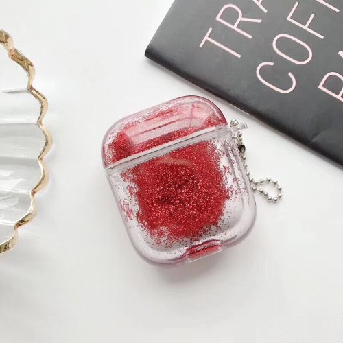 Liquid Quicksand Bling Glitter Earphone case For Airpods Case For Airpods Pro Case Transparent Headphone Protection Cover