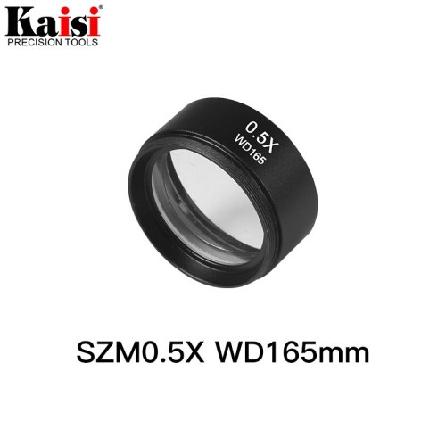 Kaisi SZM0.5X Auxiliary Objective Lens For Stereo Zoom Microscope WD165mm Free Shipping