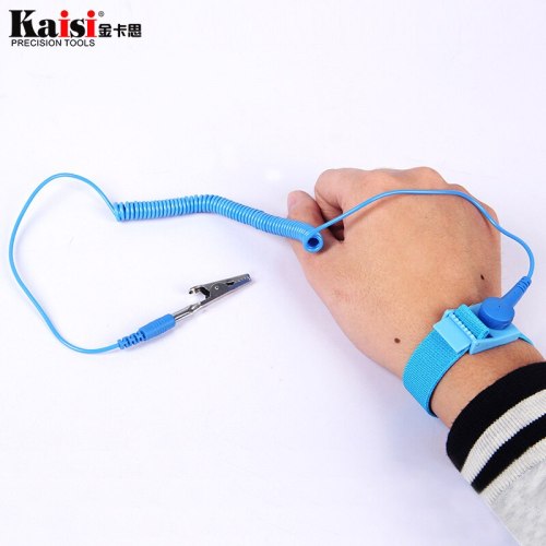 Kaisi Anti Static ESD Wrist Strap Elastic Band with Clip for Sensitive Electronics Repair Work Tools