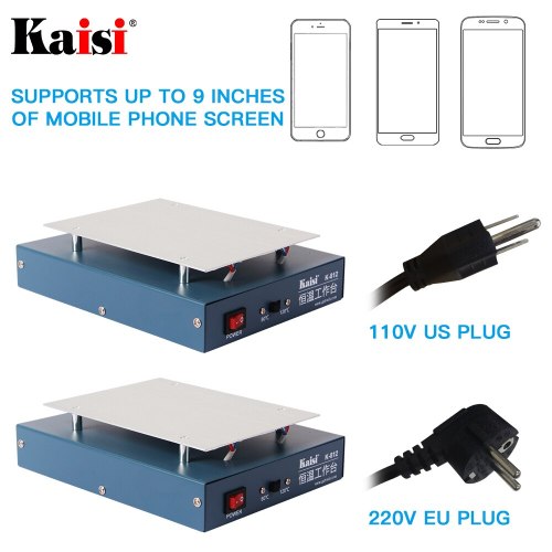 kaisi LCD Screen Separator Heating Platform 110/220V Glass Removal Smooth Plate Screen Separator lcd repair machine