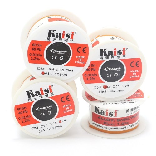 Kaisi 0.3 / 0.4 / 0.5 / 0.6mm solder wire electronic components soldering tools electronic repair BGA rework solder wire