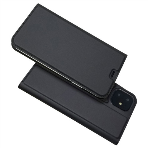 For iPhone 6 6S 7P 8Plus XS XR MAX 11 Pro Case Leather Case Magnetic Flip Case Storage Card Solid Color Bracket