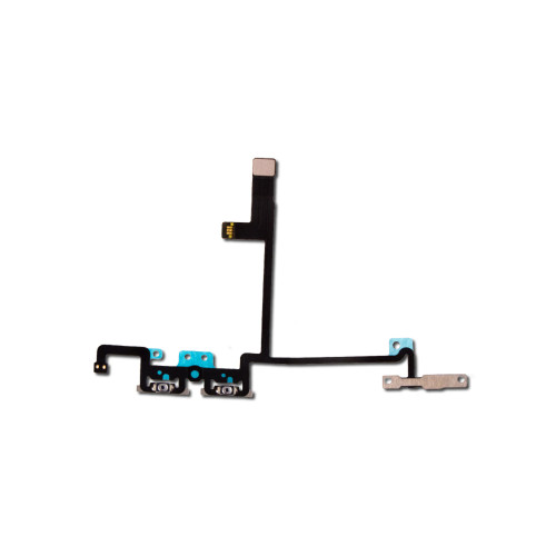 For iPhone X Volume Control Button Ribbon With Metal Bracket Flex Cable