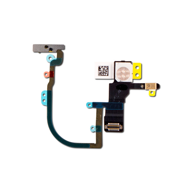 For iPhone XS Max Plus Power Button Flex Cable with Metal Holder