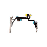 For iPhone 8 Mute Switch Power On Off Button Flex Cable with Metal Holder