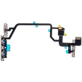 For iPhone XR Mute Switch Power On Off Button Flex Cable with Metal Holder