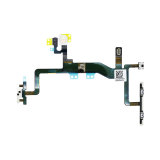 For iPhone 6S Mute Switch Power On Off Button Flex Cable with Metal Holder