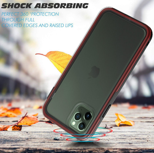 For iPhone 6S 7 8 Plus XS XR MAX 11 12 Pro Case Frosted Glass Mobile Phone case Anti-fall ring
