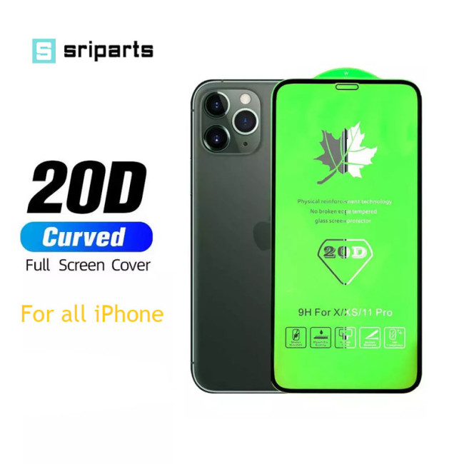 20D Full Cover Tempered Glass Screen Protector for iPhone 13 x xs max xr 11 12 pro max