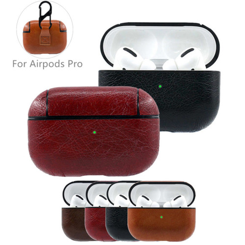 Leather Case Protective Cover for Apple Airpods pro TWS Bluetooth Earphone Protect Cover For Airpods Protective Cases