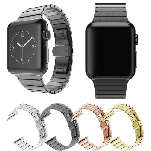 Stainless Steel strap for Apple Watch band 44 mm 40mm iWatch band 42mm/38mm Butterfly buckle Metal Bracelet Apple watch 5 4 3 21