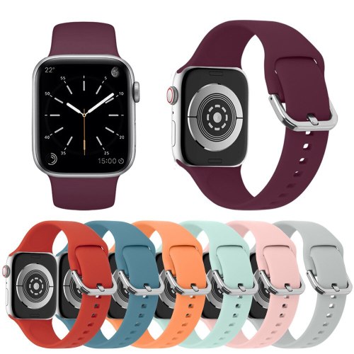 Silicone Strap For Apple Watch Band 42mm 38mm 44mm 40mm Iwatch Bands Bracelet For Apple Watch Strap Series4/5/3/2/1 Accessories