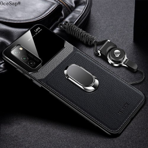 OceSap For Samsung Galaxy Note 20 Ultra Case Leather+hard PC Stand Ring Cover For Samsung Galaxy Note20 Note 20 Ultra Case Capa