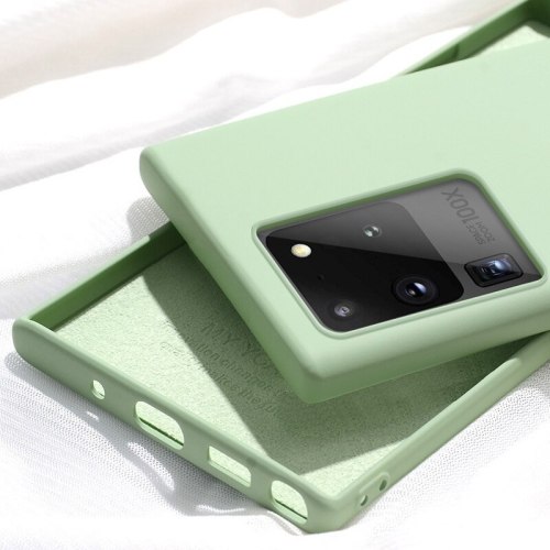 For Samsung Galaxy Note 20 Ultra 20 10 Plus S20 S10 Lite A51 A71 Case Liquid Silicone Soft Shockproof Matte Back Cover