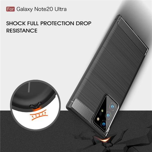 Carbon Fiber Case For Samsung Galaxy Note 20 Ultra Soft TPU Cover For Samsung A21S A01 A51 A71 A31 M31 A11 A41 A21 S20 Ultra
