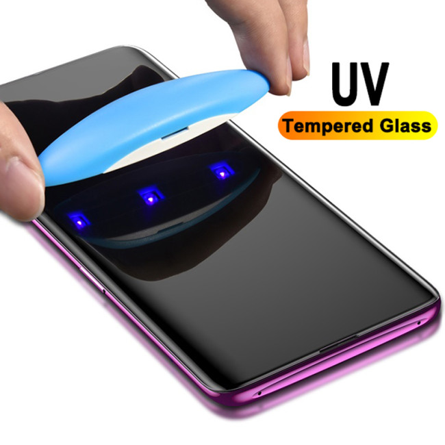 UV Tempered Glass For Samsung Galaxy Note 20 S20 S21 Ultra S10 S9 Plus Screen Protector S 10 9 8 S10E Plus 5G Full Cover Film