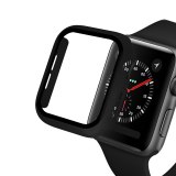 Watch Cover Case for Apple Watch 7 6 5 4 40MM 41MM 42MM 44MM 45MM PC Bumper Frame with Glass Protector Film for IWatch Accessories 3/2 38MM/42MM