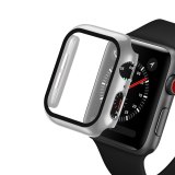 Watch Cover Case for Apple Watch 7 6 5 4 40MM 41MM 42MM 44MM 45MM PC Bumper Frame with Glass Protector Film for IWatch Accessories 3/2 38MM/42MM