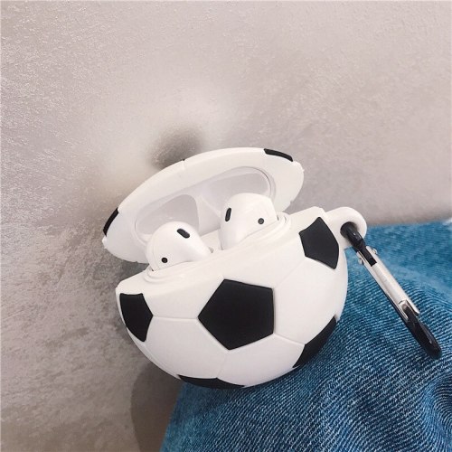 For AirPod 2 For Apple Airpods Pro Case 3D Sport Soccer Football Cartoon Soft Silicone Earphone Case Cute Cover