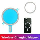 Wireless Charging Magnet for iPhone 12 Pro Max 12 Mini 11 Xs Xr 8 Mobile Phone Case Strong Magnetic Leather Cover for Magsafe