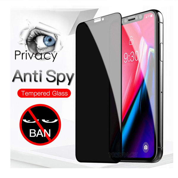 Full Cover Private Screen Protector for iPhone 15 14 Pro Plus Max 13 12 X XS MAX XR Antispy Tempered Glass For iPhone 11 6 7 8 Plus