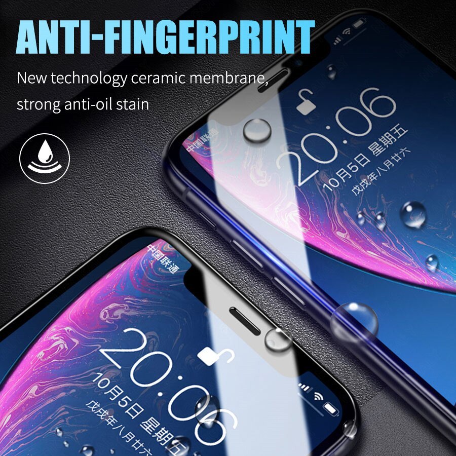 Soft Ceramic Tempered Glass for iPhone 11 12 Pro X XR XS Max Mini Full ...
