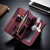 CaseMe Luxury Detachable Flip Case For iPhone 12 11 Pro SE 2020 in 1 Multi-Functional Zipper Wallet Phone Case For iPhone 12 11 Xs Pro Max