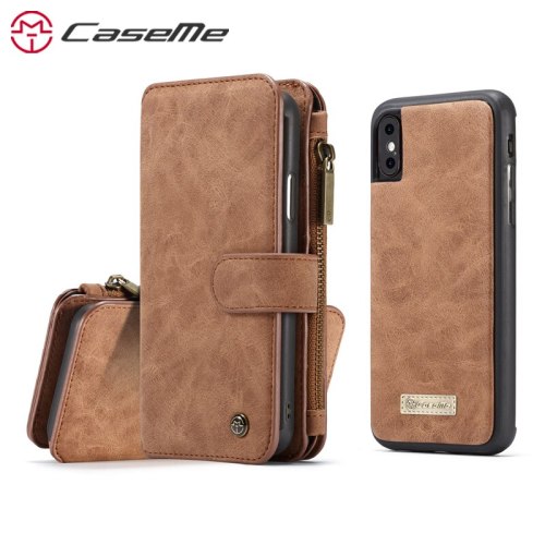 CaseMe Case For iPhone 11 Pro Max  X XS MAX XRLuxury Retro Card Slot Magnetic Multifunction Wallet Phone Case Cover Back Case