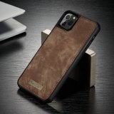 CaseMe Zipper Case For iPhone 11 Pro Max Xs Xr Xs Max Wallet Case 2 in 1 Detachable Genuine Leather Magnetic Flip Cover Case For iPhone 11