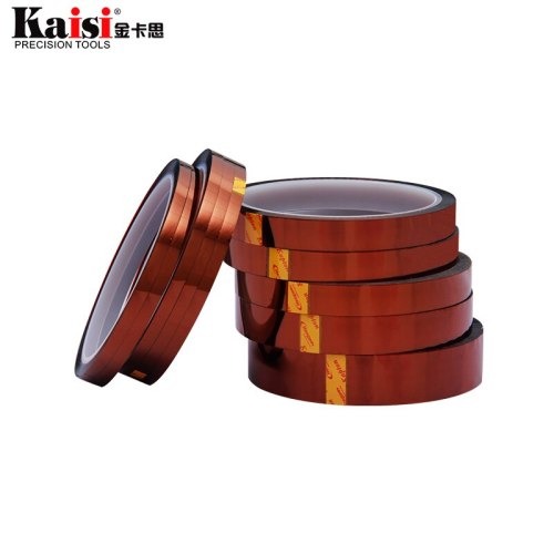 Kaisi 1PCS 33m Heat Resistant Polyimide Tape High Temperature Adhesive Insulation Tape for  BGA Electronic Repair PCB SMT