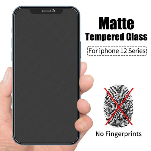 Matte Frosted Tempered Glass for IPhone 13 12 Pro Max 12 Mini 11 XS XR X 8 7 6 6s Plus Se 2020 Anti Fingerprint Screen Protector