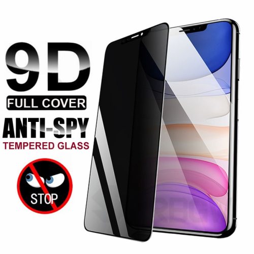 9D Anti Spy Tempered Glass For iPhone X XR XS 11 Pro Max Full Cover Privacy Screen protector For iPhone 7 8 6 6S Plus 5 5S SE 5C