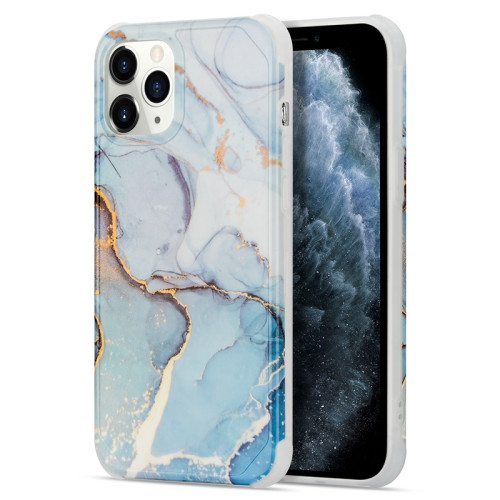 Gradient Shockproof Square Phone Case For iPhone 13 11 11Pro Max For iPhone 12 Soft Back Cover For Marble Texture iPhone Case