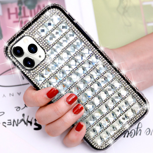 Rhinestones Bling Phone Case For iPhone 13 12 11 Pro Max 12mini 12Pro Luxury Crystal Diamond Case For Girl