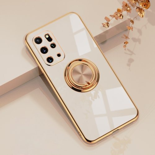 Mobile Phone Luxury Cases for Samsung Galaxy S21 Plus Ultra S20 S21 S20Plus S20Ultra Phone Ring Holder Stand Plating Soft Cover
