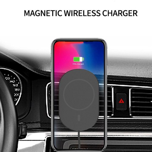 New 15WQi magnetic charger for iPhone 12 mobile phone exhaust hole magnetic wireless car holder