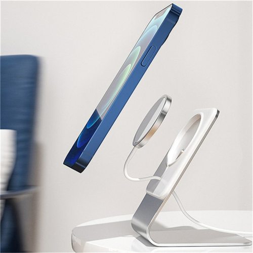 For iPhone 12Pro Max all aluminum alloy high-quality MagSafe 15W wireless charger mobile phone holder hanging charging stand