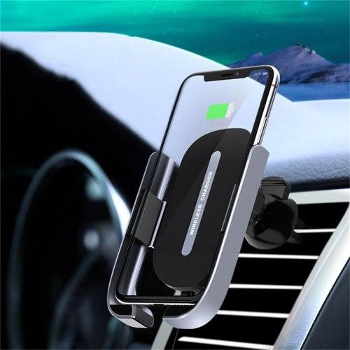 10W Gravity Car Holder Fast Wireless Charging for iPhone 8 XS XR 11 12 Pro Max Magnetic Fixed Mobile Phone Charger